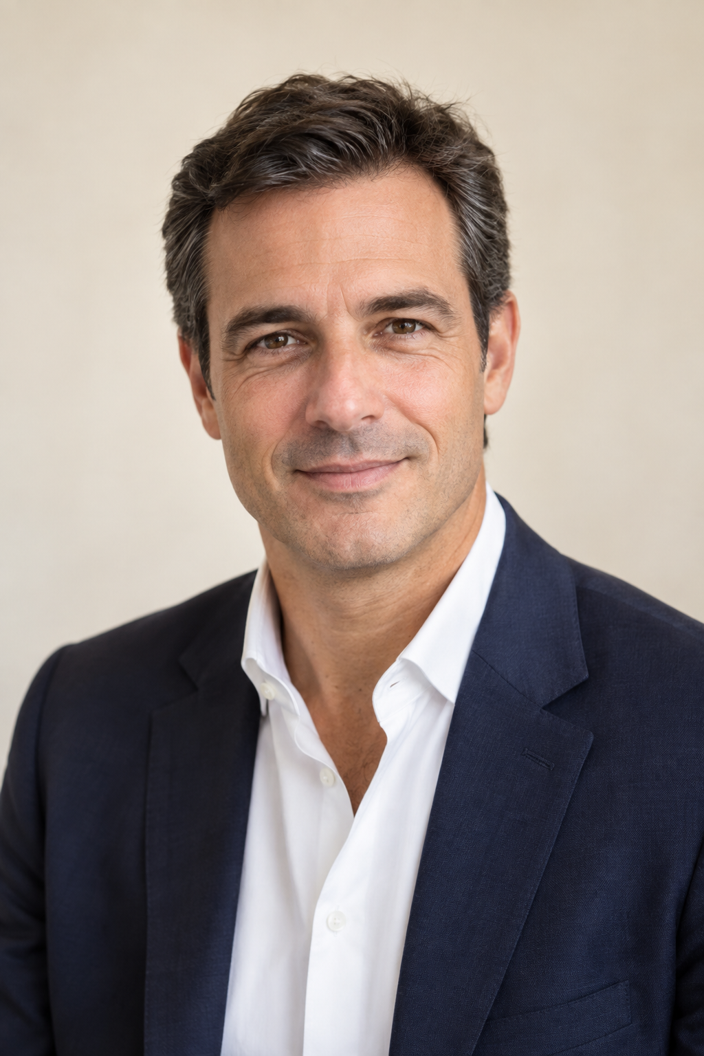 Retrato de un candidato ficticio generado con IA